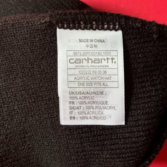 Carhartt Watch Hat in Black - Picture 2 of 3